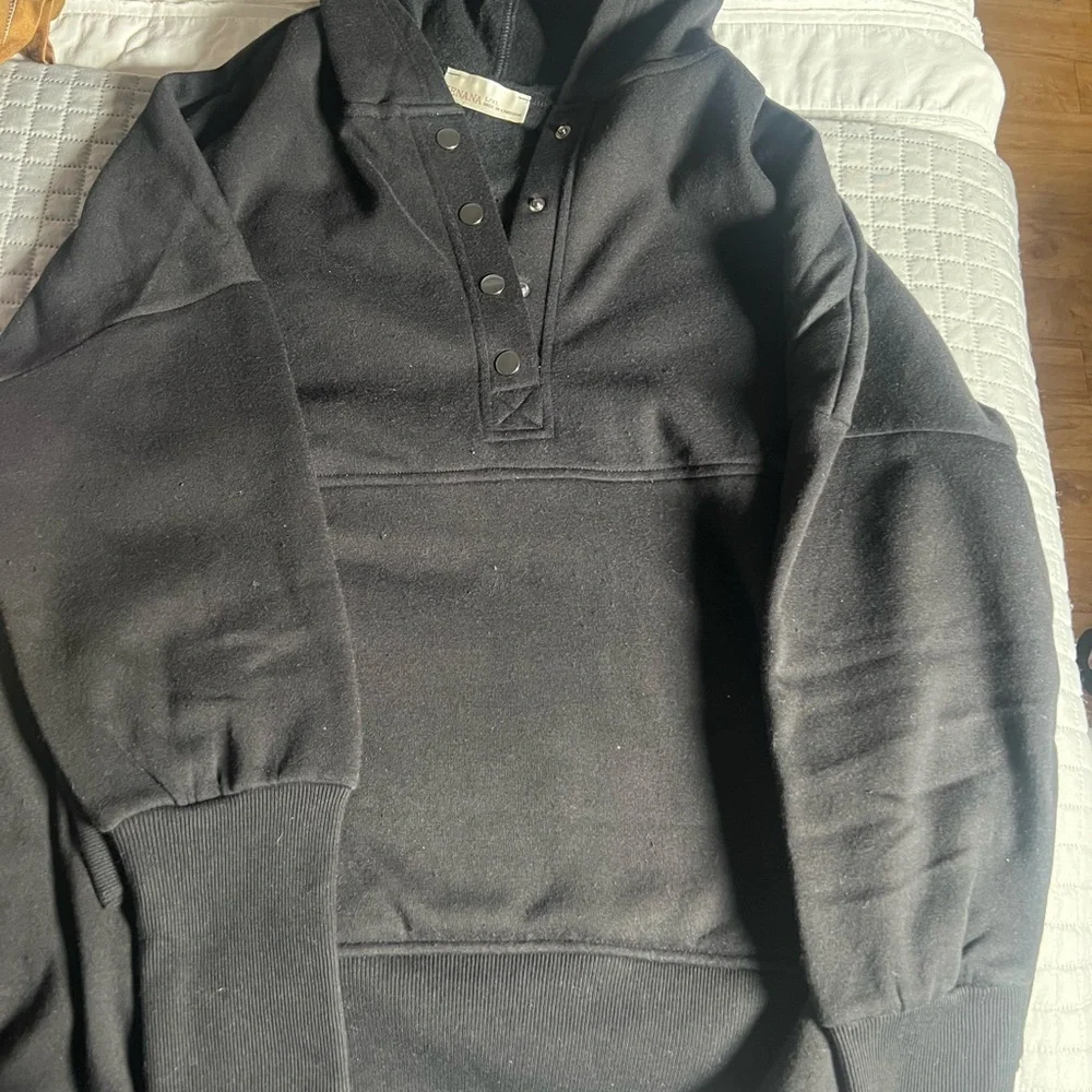 Black Button-Up Jacket - Picture 2 of 2